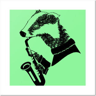 Badger Saxophone Posters and Art